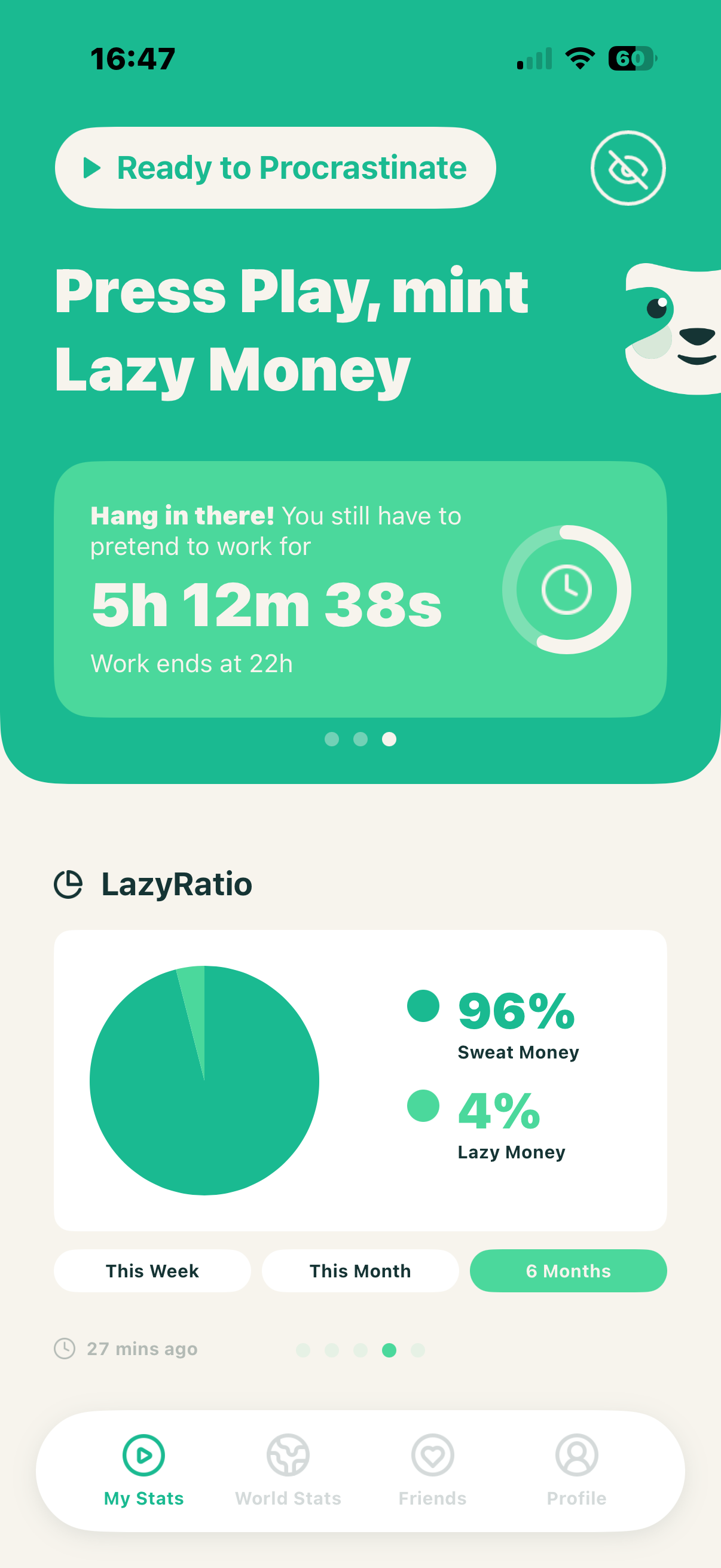 WeAreLazy Stats - Stats and motivation